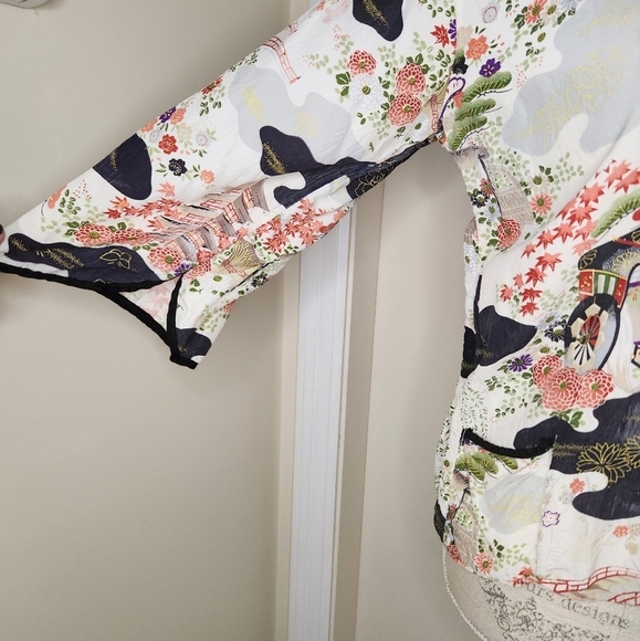 Vintage crop kimono noragi jacket - Picture 7 of 12